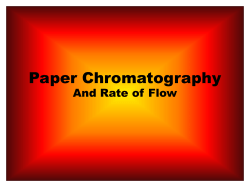 Paper Chromatography - Franklin Regional Middle School
