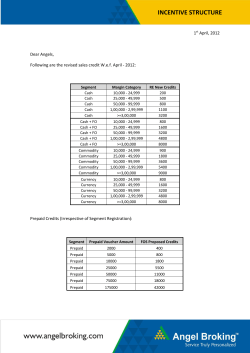 INCENTIVE STRUCTURE