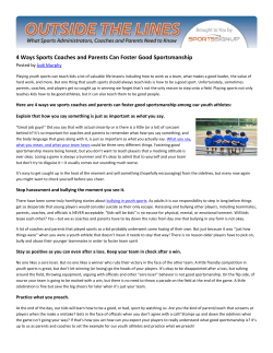 4 Ways Sports Coaches and Parents Can Foster Good Sportsmanship