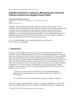 A Model of Emission Trading for Minimizing the Cost of Air Pollution