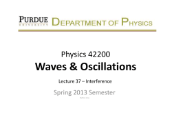 Lecture 37 - Purdue Physics
