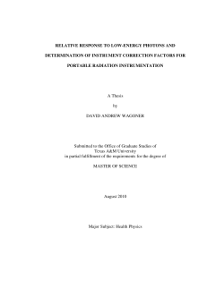 relative response to low-energy photons and
