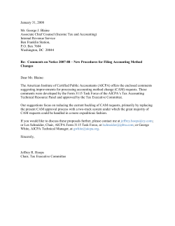 Comments on Notice 2007-88 regarding New Procedures