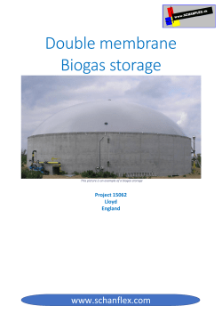 Double membrane Biogas storage