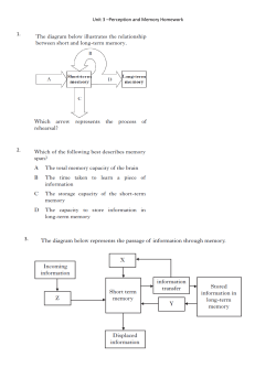 Unit 3 &ndash;Perception and Memory Homework 1. 2. 3.