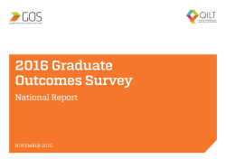 2016 Graduate Outcomes Survey