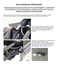 How to UnClog your SoftTop Drains
