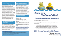 Come on in . . . The Water`s Fine!