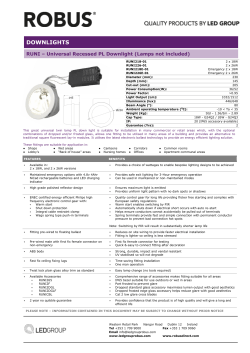 downlights - LED Group ROBUS