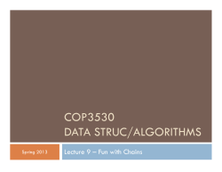 cop3530 data struc/algorithms