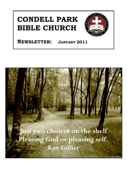 Just two choices on the shelf Pleasing God or pleasing self. Ken