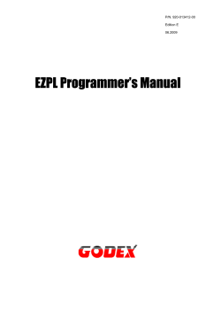 EZ-2000 Programming Manual (E)