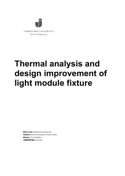 Thermal analysis and design improvement of light