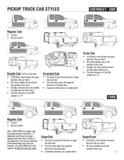 pickup truck cab styles