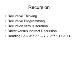 Recursion