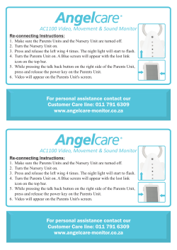 Angelcare AC1100 Pairing Instructions