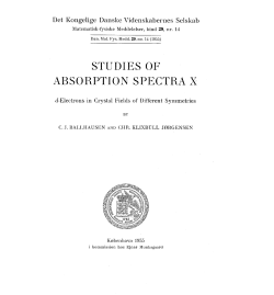 STUDIES OF ABSORPTION SPECTRA X d