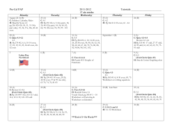 Calculus DC/GL ~ 1st six weeks