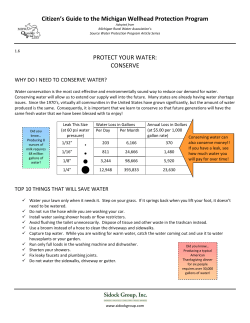 How to conserve water