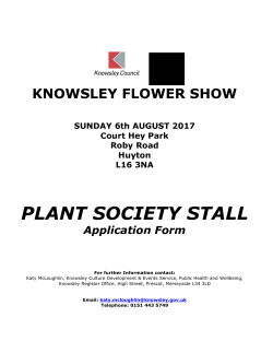 plant society stall - Knowsley Flower Show