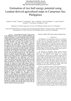 Estimation of rice hull energy potential using Landsat