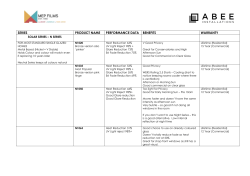 technical data and warranty sheets