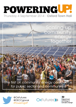 Scaling up community energy together