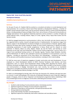 Name - Development Pathways