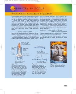 Oxidation-Reduction Reactions Launch the Space Shuttle