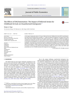 The Effects of DACAmentation: The Impact of Deferred Action for