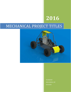mechanical project titles