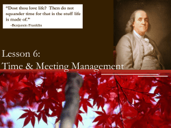 Ch 6 Time Management