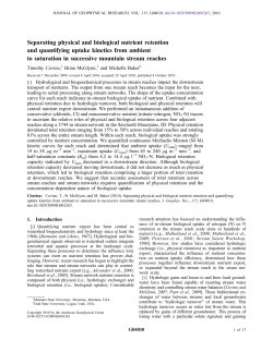 Separating physical and biological nutrient retention and quantifying
