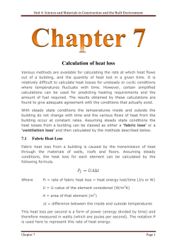 Unit 4: Science and Materials in Construction and the