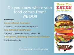Do you know where your food comes from? WE DO!!