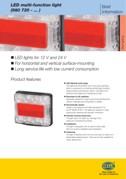 LED lights for 12 V and 24 V For horizontal and vertical