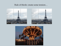 Rule of thirds: create some tension&hellip;