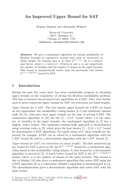 An Improved Upper Bound for SAT