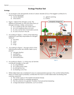 Ecology Practice Test