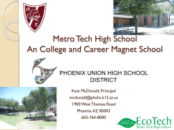 NEXT STEPS: ACTION PLAN - Phoenix Union High School District
