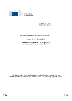 EUROPEAN COMMISSION Brussels, 26.2.2016 SWD(2016) 92 final
