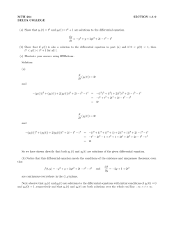 (a) Show that y1(t) = t2 and y2(t)