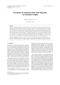 Perception of Animated Node-Link Diagrams for Dynamic Graphs