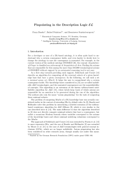 Pinpointing in the Description Logic EL