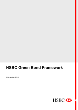 HSBC Green Bond Framework