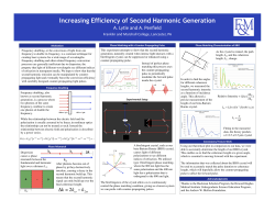 Increasing Efficiency of Second Harmonic Generation