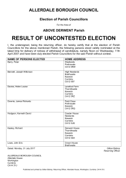 Halarose Borough Council - Allerdale Borough Council