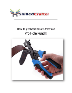 Pro Hole Punch! - Skilled Crafter