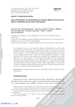 age-dependent alterations in human per2 levels after early morning