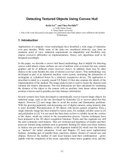 Detecting Textured Objects Using Convex Hull